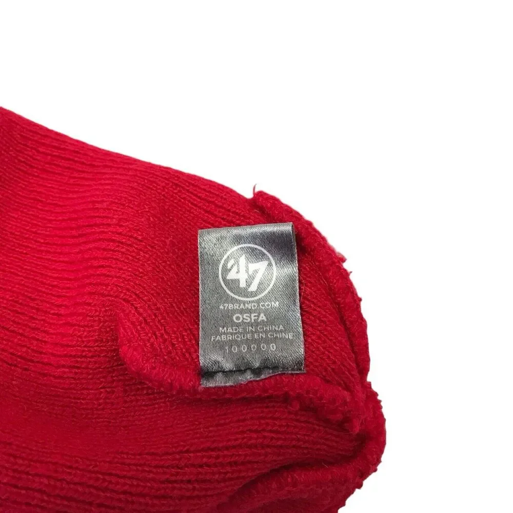 Men's '47 Scarlet Nebraska Huskers‎ State Line Cuffed Knit Hat
